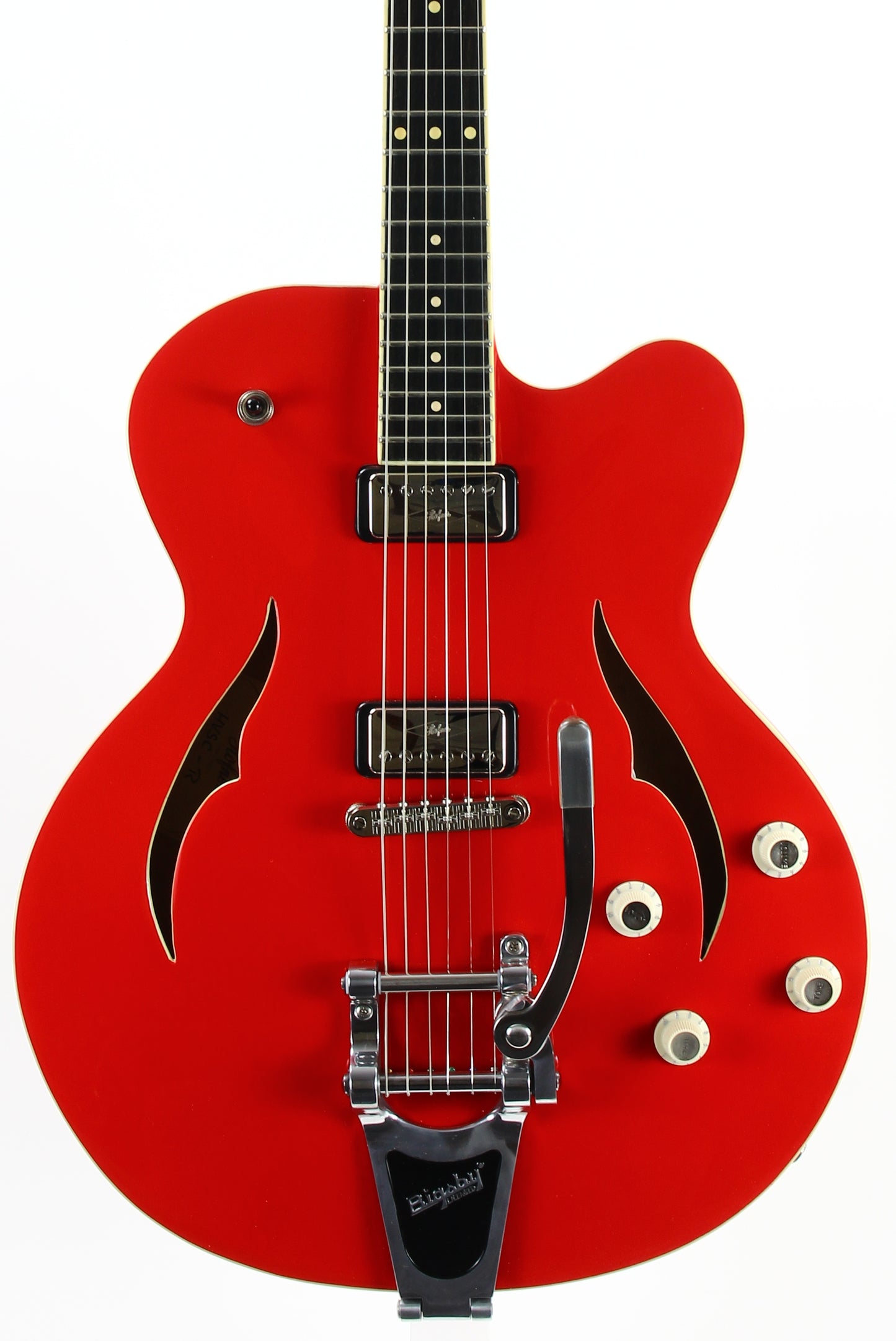 2014 Hofner HVSC-R Verythin Single Cut Red | Semi-Hollow, Minty, Original Hard Case