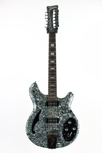 Italia Rimini 12 String Electric Guitar Grey Pearloid