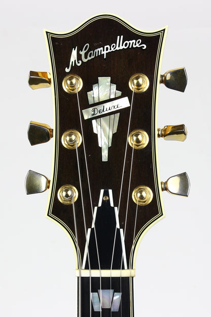 2005 Mark Campellone Deluxe Series 17 Inch Fine Archtop Guitar w Floating Pickup Natural Finish Made In USA