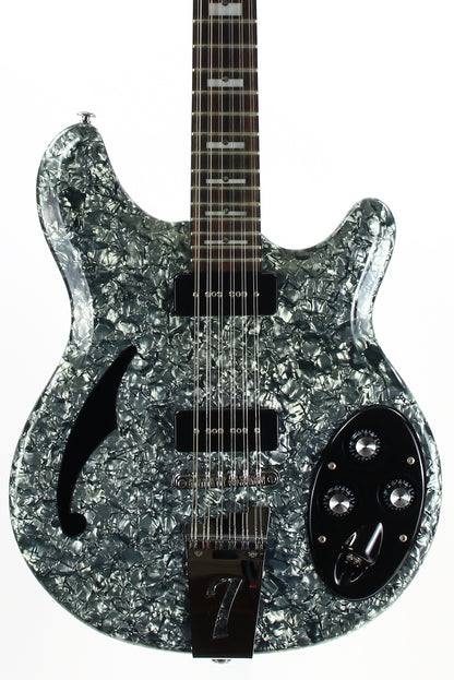 Italia Rimini 12 String Electric Guitar Grey Pearloid