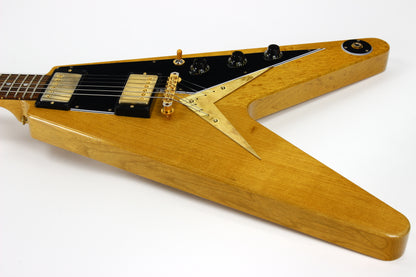 2022 Gibson Custom Shop Historic 1958 Korina '58 Flying V Reissue - Natural, Black Pickguard, SUPER LIGHT!