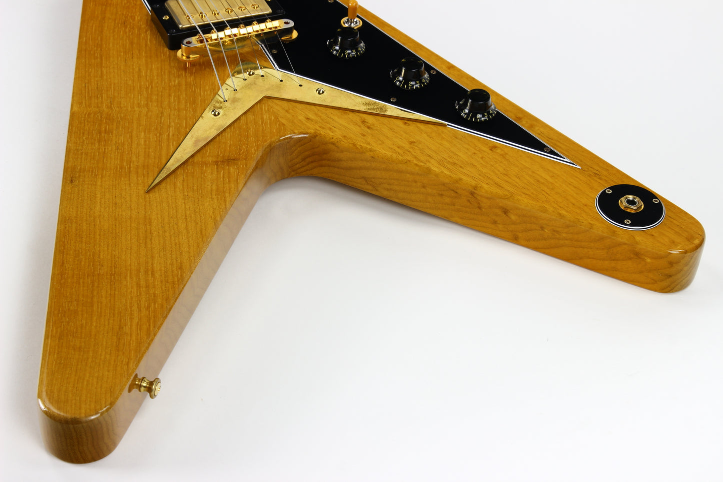 2022 Gibson Custom Shop Historic 1958 Korina '58 Flying V Reissue - Natural, Black Pickguard, SUPER LIGHT!