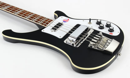 2020 Rickenbacker 4003 Matte Black Electric Bass Guitar | Triangle Inlays, 4000 Series 4001