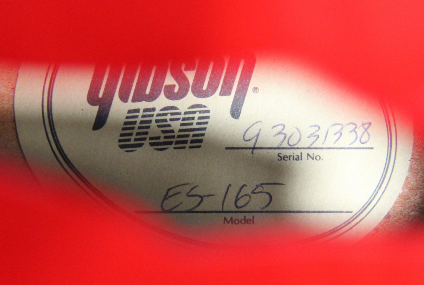 1991 Gibson Herb Ellis ES-165 Signature Model Archtop FIRST YEAR - RARE Cherry, Humbucker, es-175, es-335
