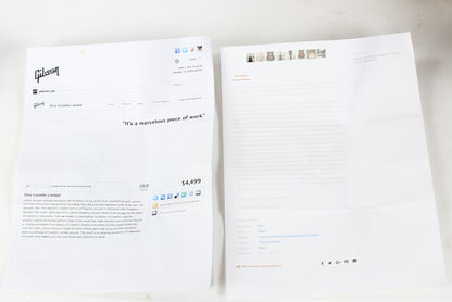 Gibson Custom Shop ELVIS COSTELLO L- Century of Progress 2007 Signed Label, Songwriter Series