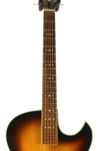 1967 Hofner President Florentine Model 66 Acoustic Archtop 5115-05 Brunette Sunburst