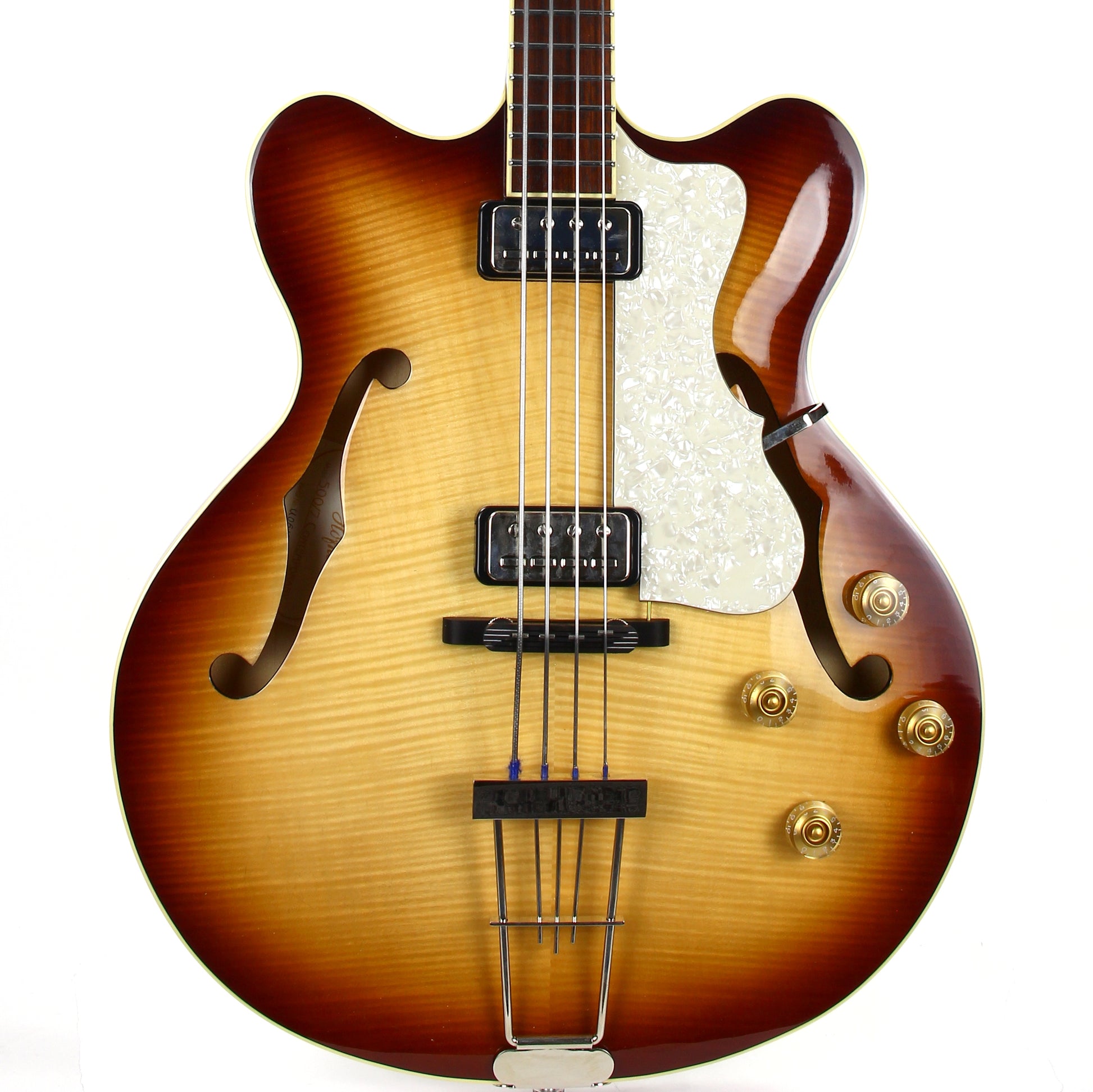 Hofner Contemporary Verythin Reissue Bass - Sunburst - HCT-5007-SB-O