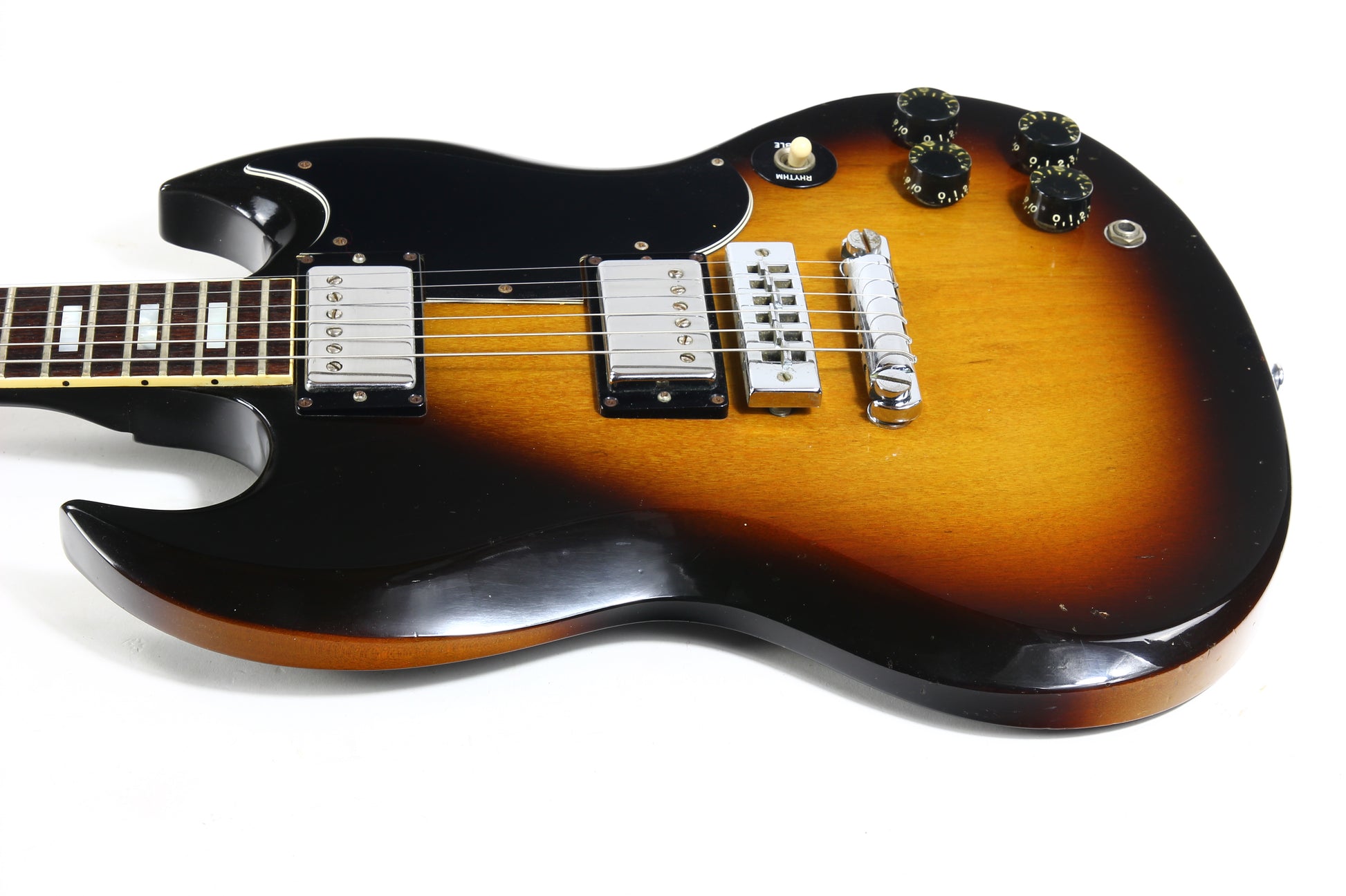 gibson sg tobacco burst Standard Sunburst | 2-Minute Guitar Rundown designed to take the familiar SG outline to new heights 1978 Gibson SG Standard Tobacco