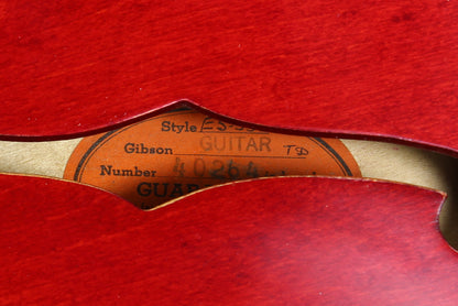 1961 Gibson ES-355 TDSV Cherry 2 PAF Humbuckers Vintage Guitar | Original Case 335 345