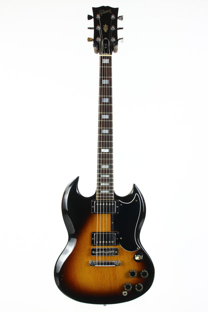 Gibson SG Electric guitar with a sunburst finish on a white background