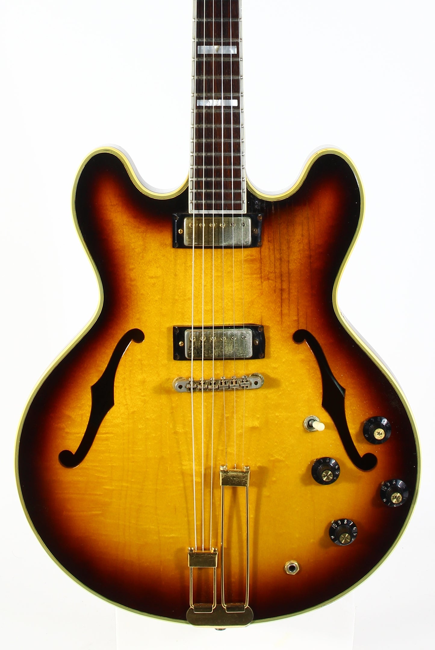 1967 Epiphone Sheraton E212T Sunburst Gibson Kalamazoo USA made Vintage Guitar ES-355 335