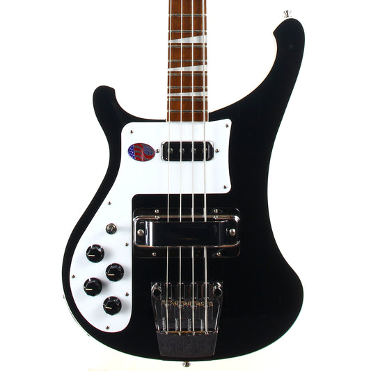 2020 Rickenbacker 4003 Left-Handed Jetglo Black Electric Bass - MINTY, Silver Case, 4000 Series 4001