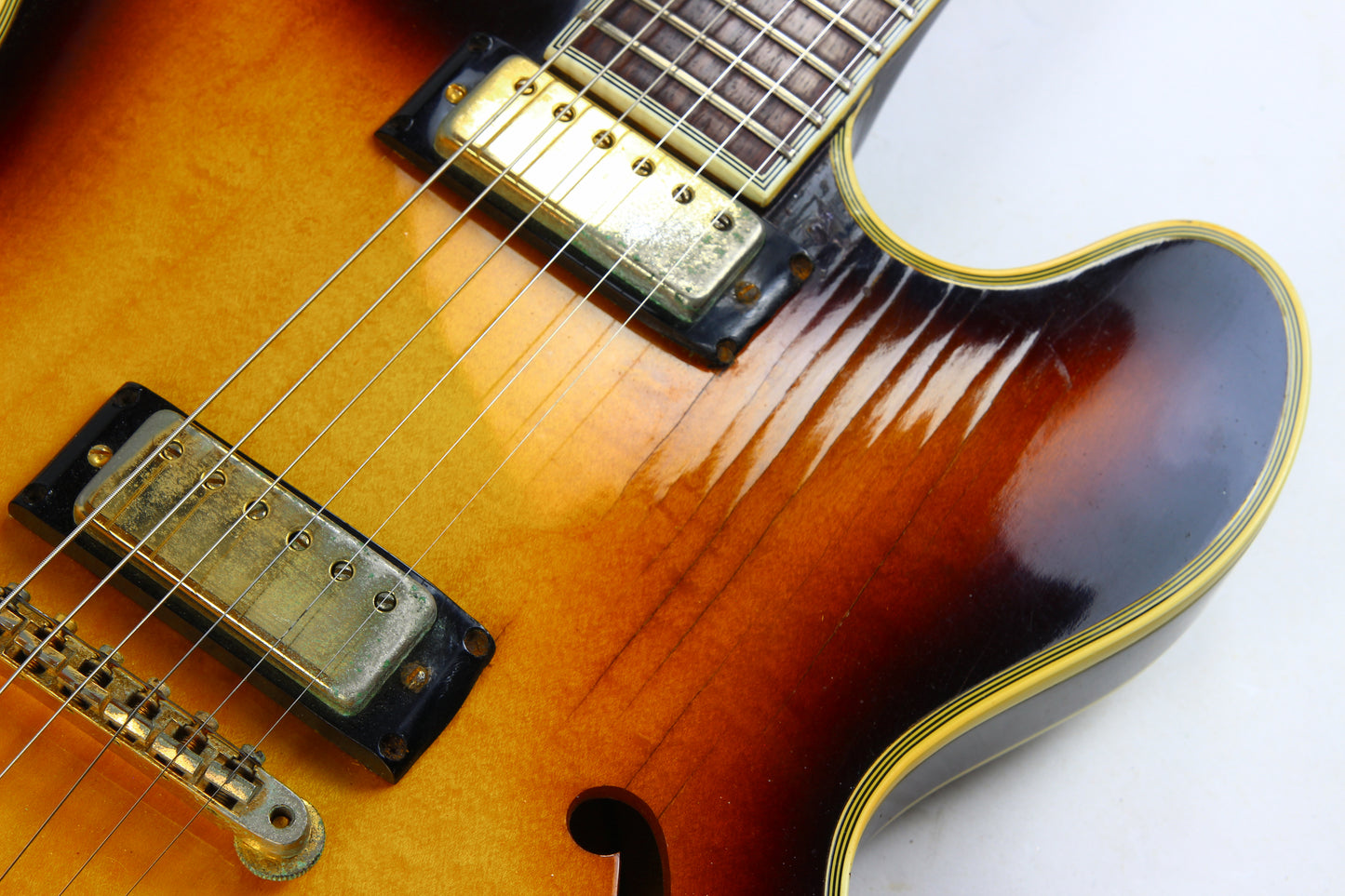 1967 Epiphone Sheraton E212T Sunburst Gibson Kalamazoo USA made Vintage Guitar ES-355 335
