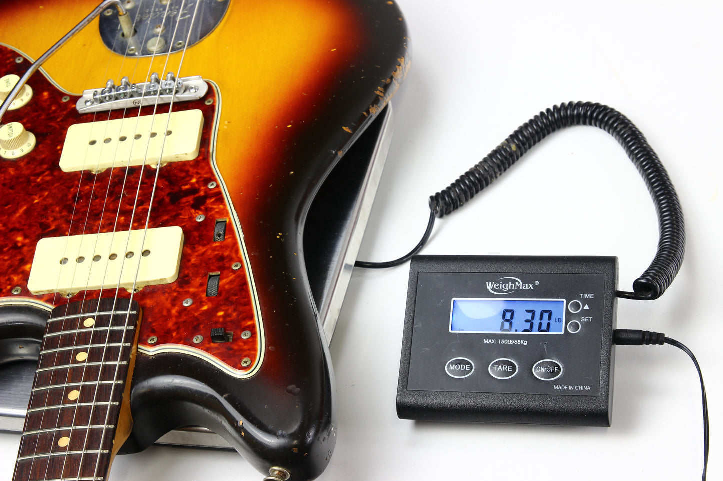 1961 Fender Jazzmaster Sunburst Vintage | 100% Original & Hard Case, Slab Board Neck, Offset Guitar