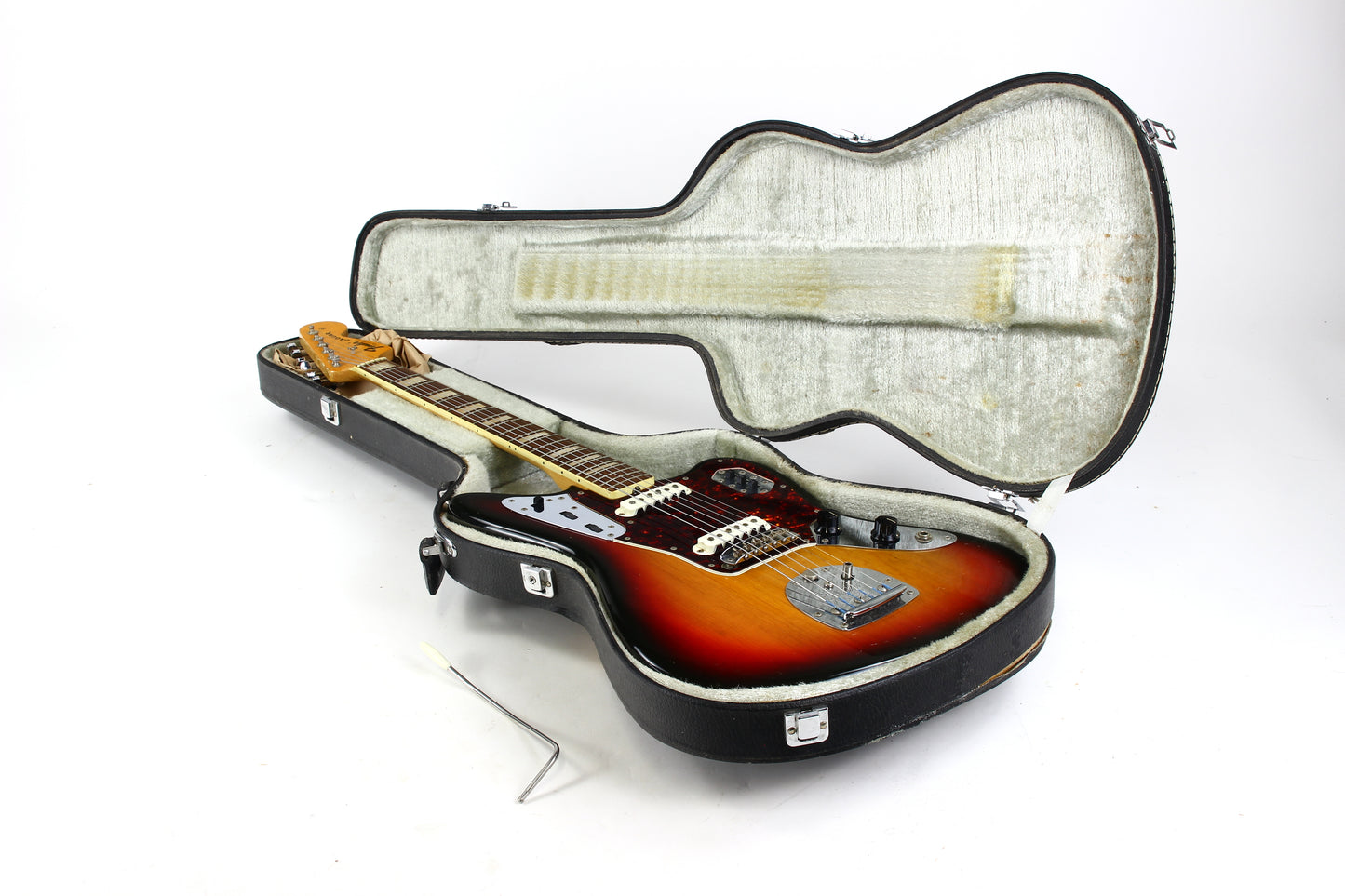 1972 Fender Jaguar Sunburst Vintage Guitar | 100% Original, Offset, Chunky Neck!