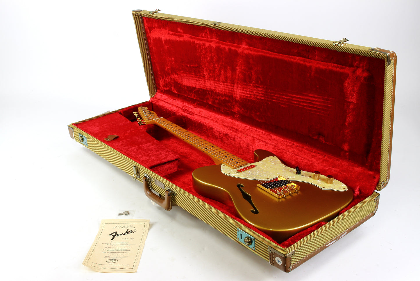 1990 Fender Custom Shop MASTERBUILT 60s Telecaster Thinline FRED STUART All-Gold