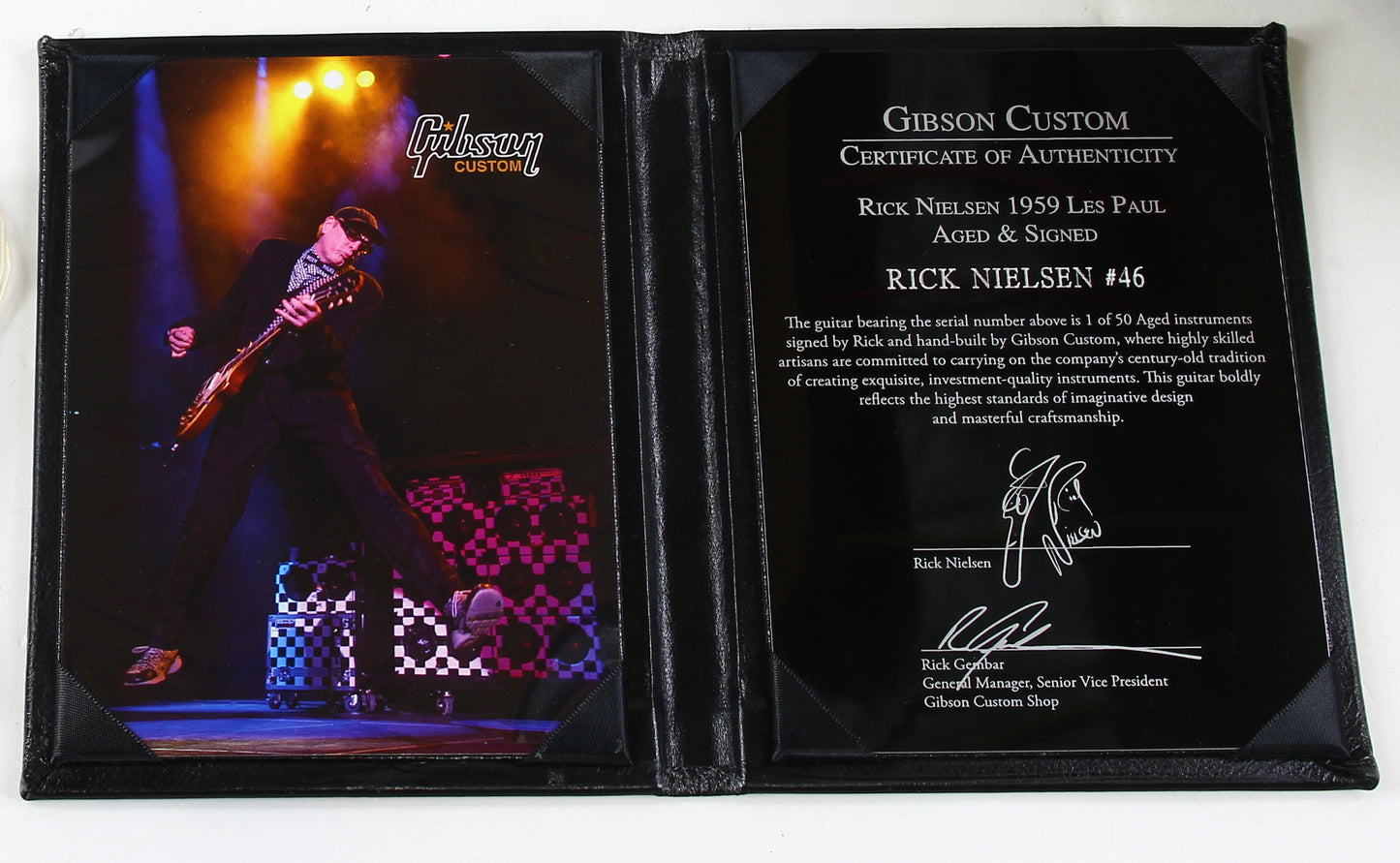 1959 Gibson Custom AGED & SIGNED Rick Nielsen 59 Les Paul Standard Burst R9 Reissue True Historic