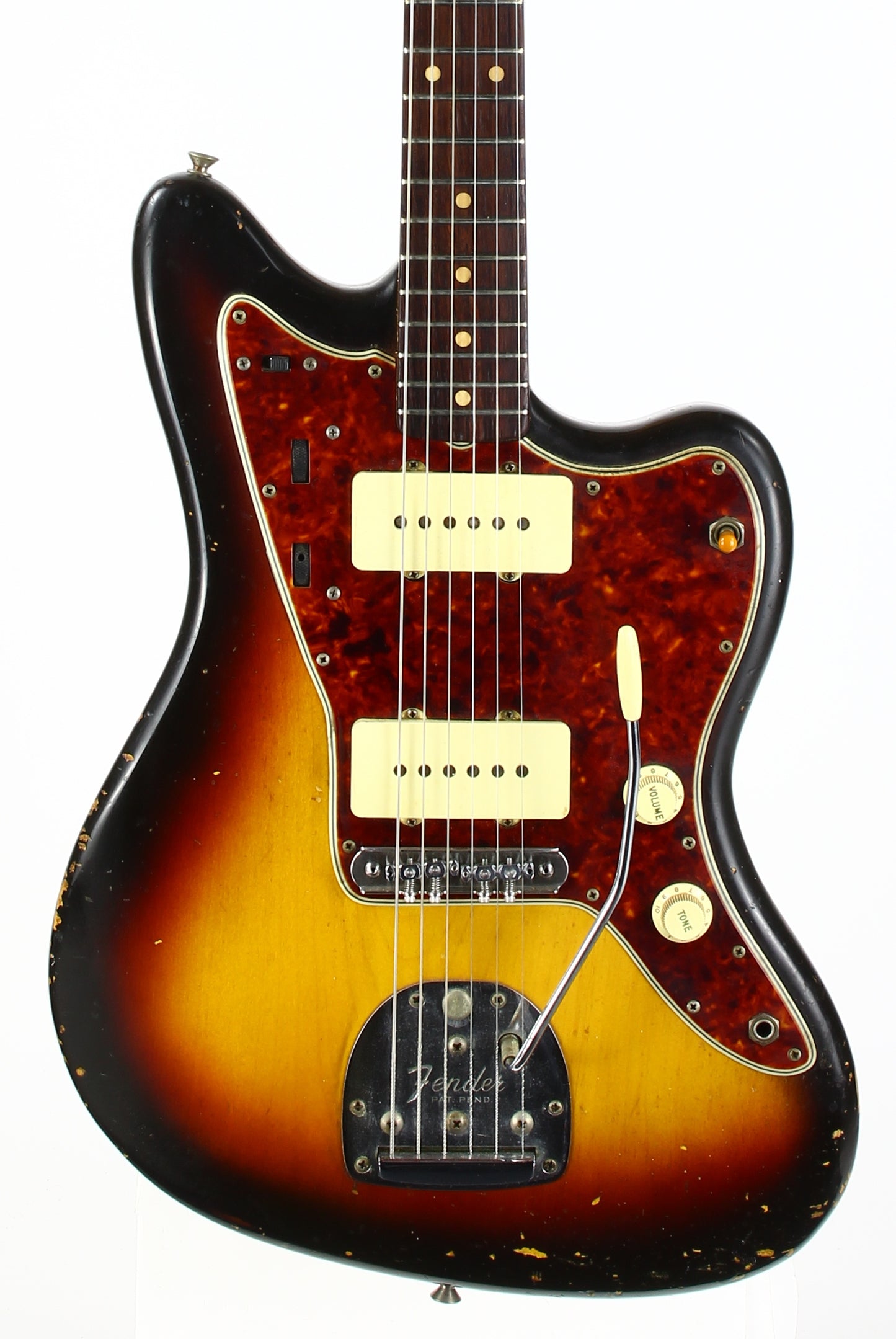 1961 Fender Jazzmaster Sunburst Vintage | 100% Original & Hard Case, Slab Board Neck, Offset Guitar