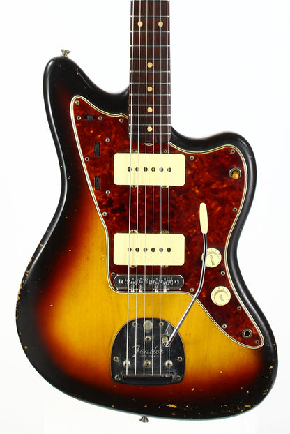 1961 Fender Jazzmaster Sunburst Vintage | 100% Original & Hard Case, Slab Board Neck, Offset Guitar