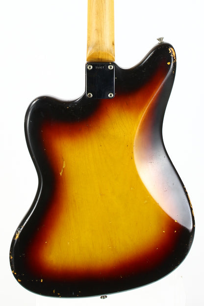 1961 Fender Jazzmaster Sunburst Vintage | 100% Original & Hard Case, Slab Board Neck, Offset Guitar
