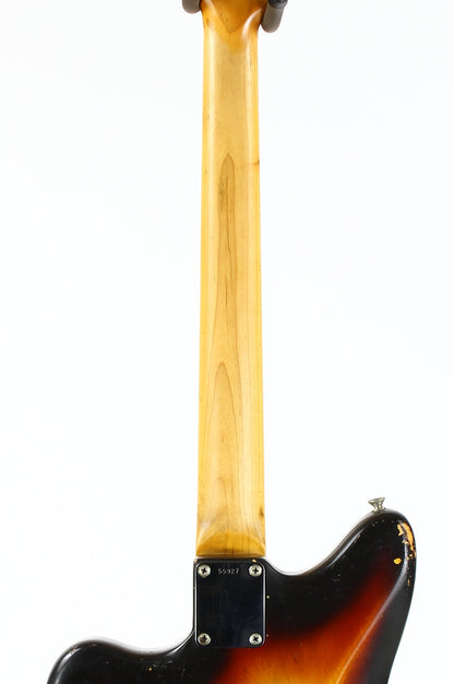 1961 Fender Jazzmaster Sunburst Vintage | 100% Original & Hard Case, Slab Board Neck, Offset Guitar