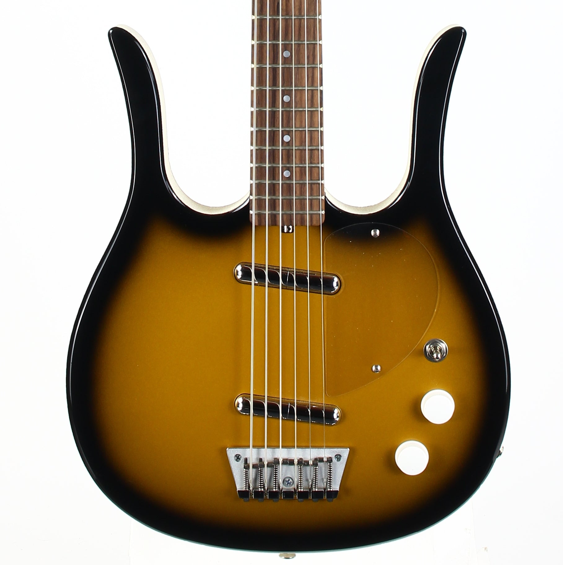 Jerry Jones Neptune Longhorn Baritone Bass VI 6-String Guitar - ONE OFF Gold Burst