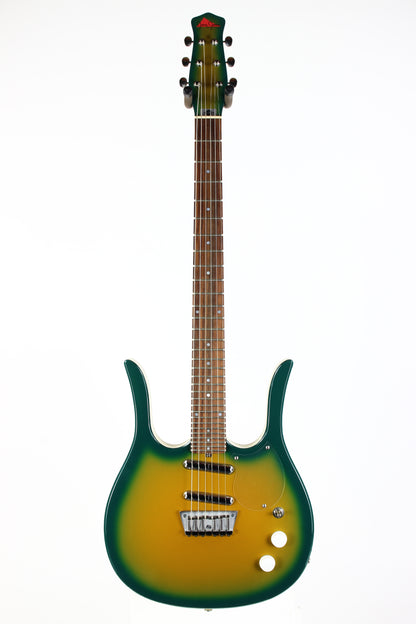 Jerry Jones USA Neptune Longhorn GUITARLIN 6-String Guitar | ONE OFF Green Burst 31 Frets