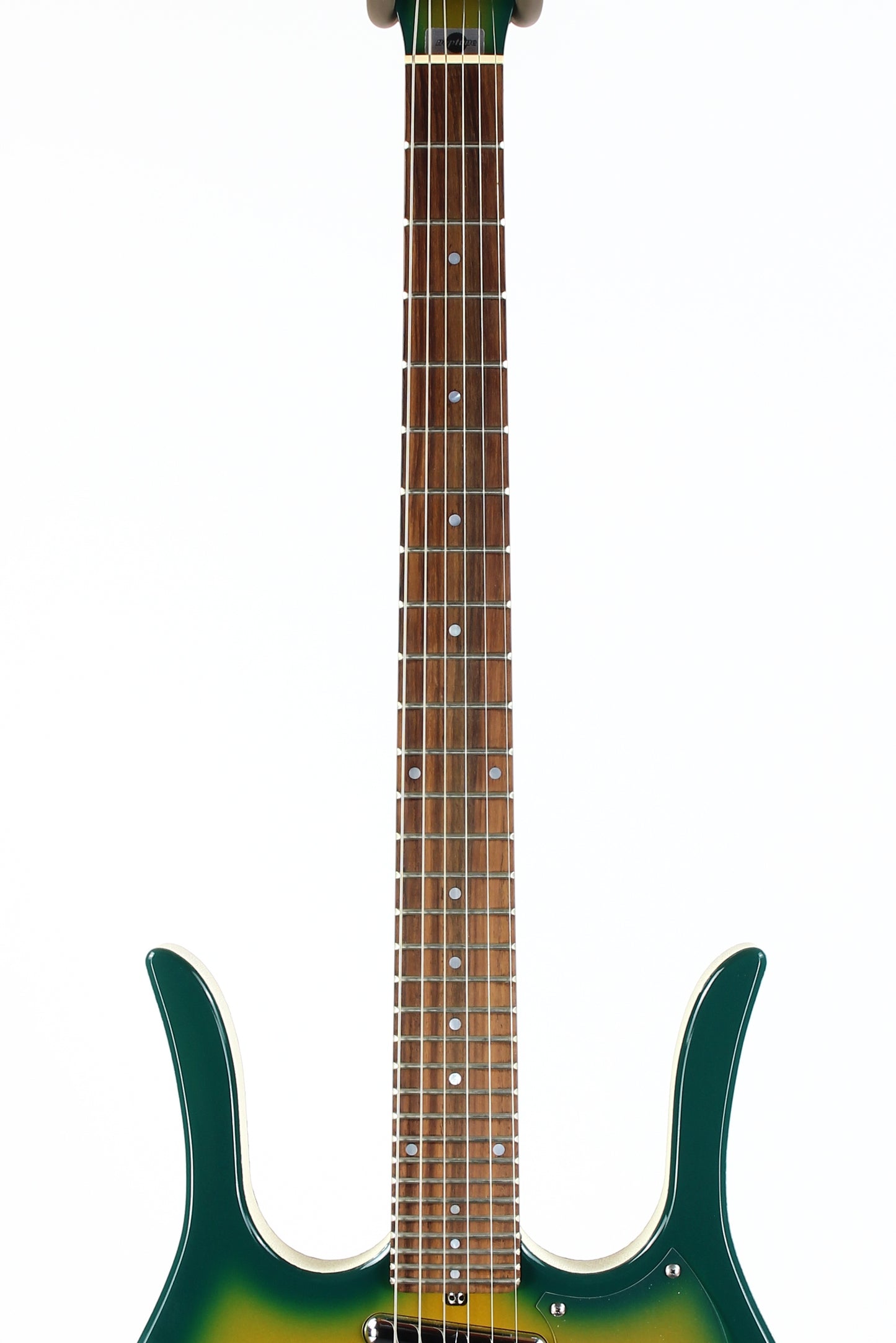 Jerry Jones USA Neptune Longhorn GUITARLIN 6-String Guitar | ONE OFF Green Burst 31 Frets