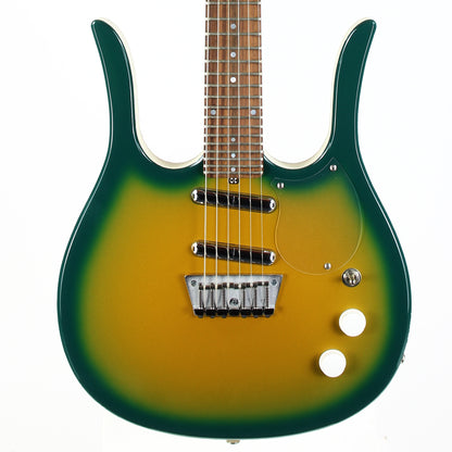 Jerry Jones Neptune Longhorn GUITARLIN 6-String Guitar ONE OFF Green Burst 31 Frets
