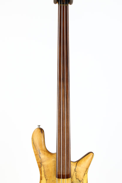 Spector USA NS-4 Bass SPALTED MAPLE | Neck-Through Fretless, Original Hard Case
