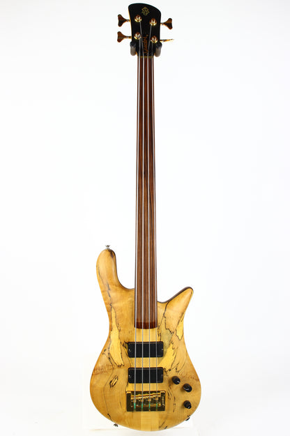Spector USA NS-4 Bass SPALTED MAPLE | Neck-Through Fretless, Original Hard Case