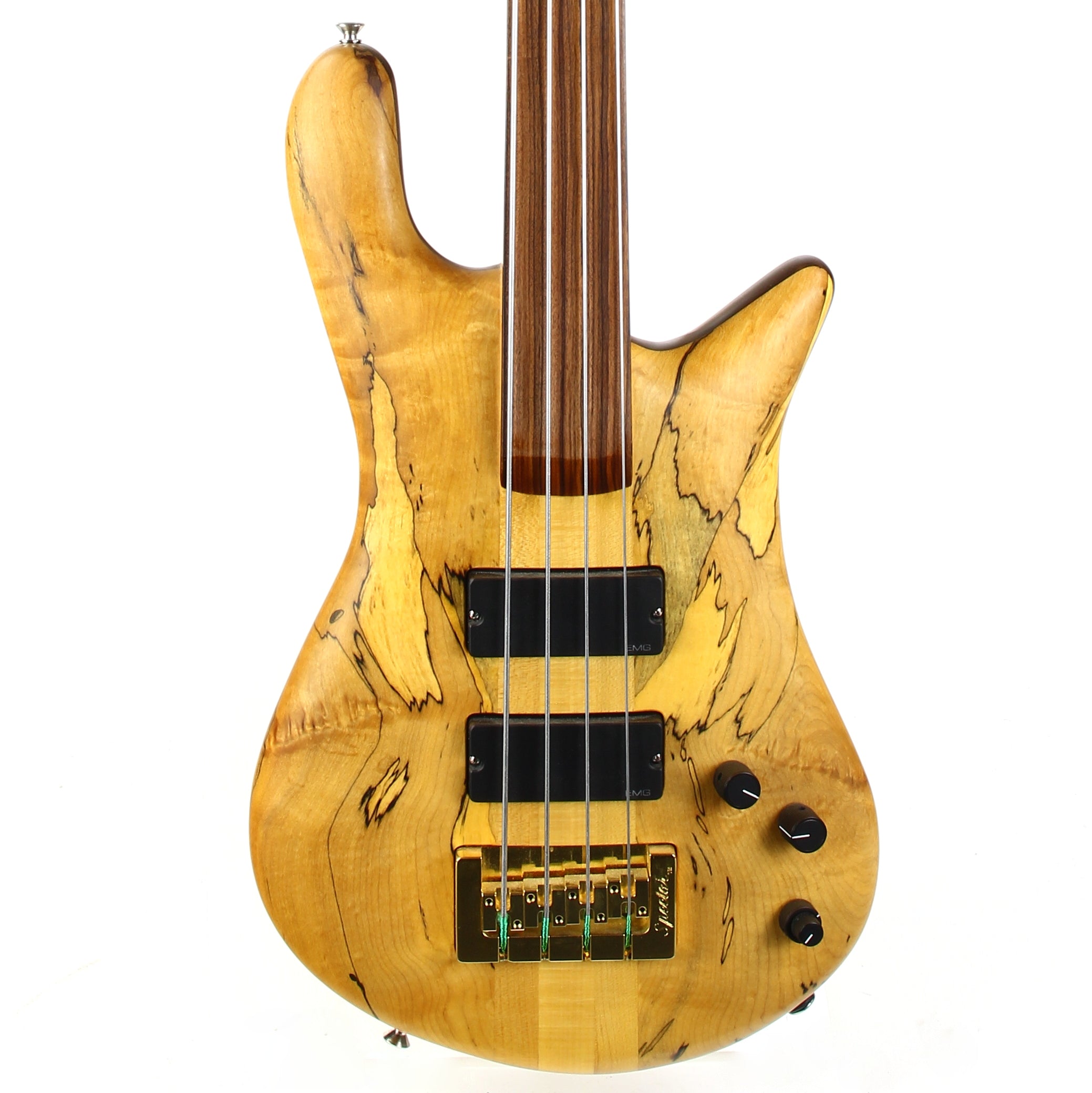 Spector USA NS-4 Bass SPALTED MAPLE | Neck-Through Fretless