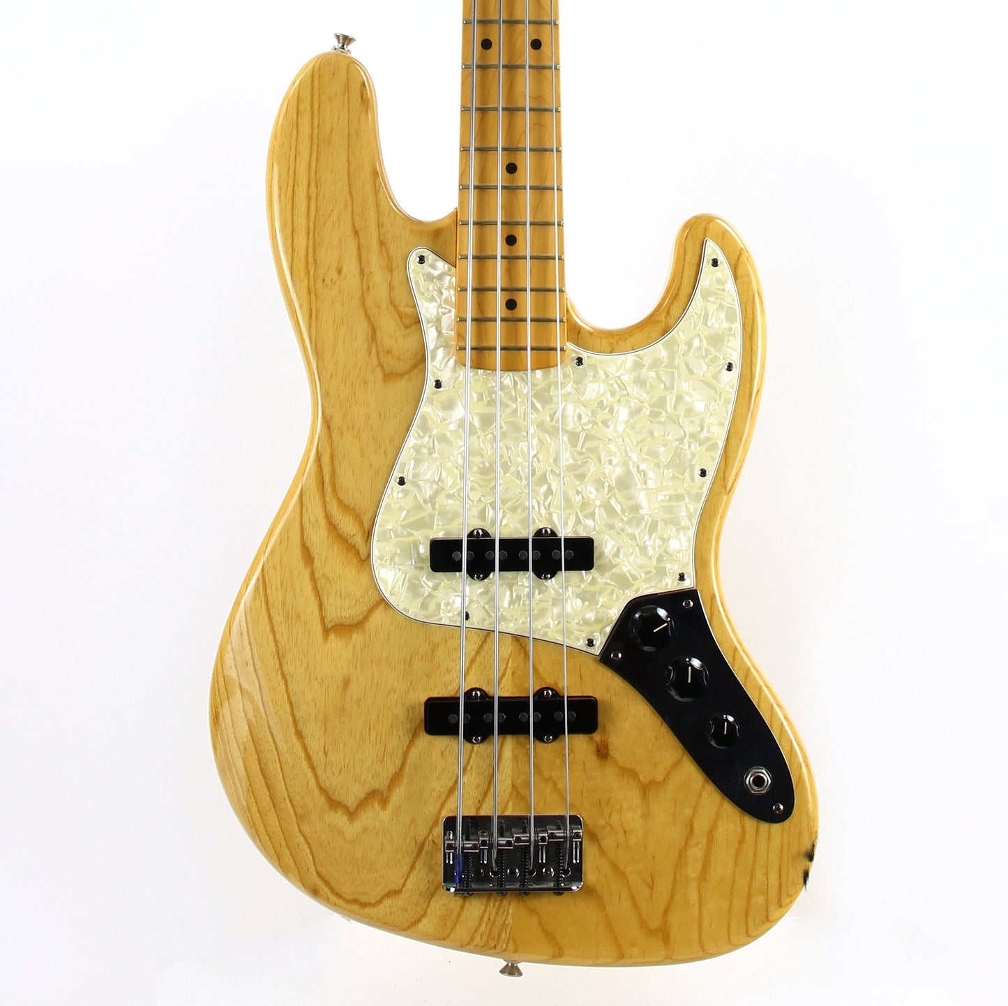 1997 Fender American Standard Jazz Bass USA, Natural w Figuring