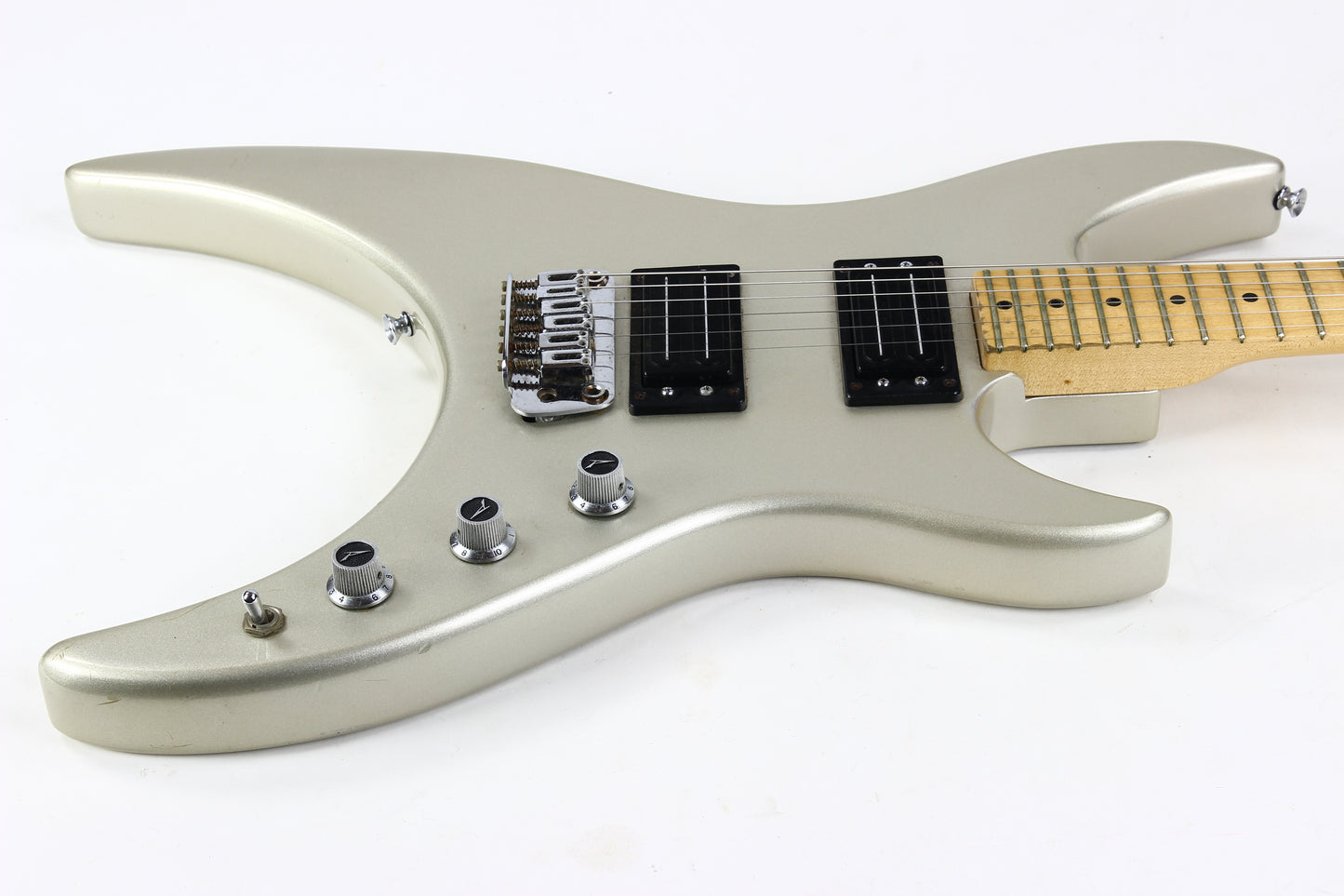 1984 Peavey Mystic USA-Made Vintage Electric Guitar | Silver w Tremolo, Original Case!