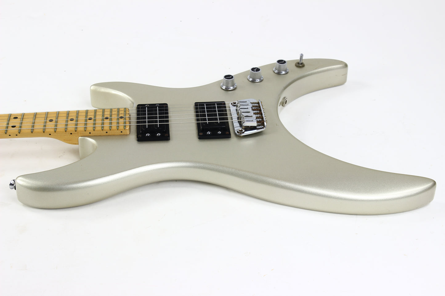 1984 Peavey Mystic USA-Made Vintage Electric Guitar | Silver w Tremolo, Original Case!