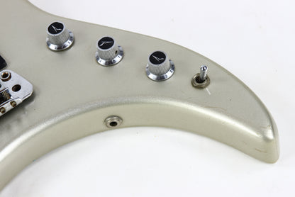 1984 Peavey Mystic USA-Made Vintage Electric Guitar | Silver w Tremolo, Original Case!