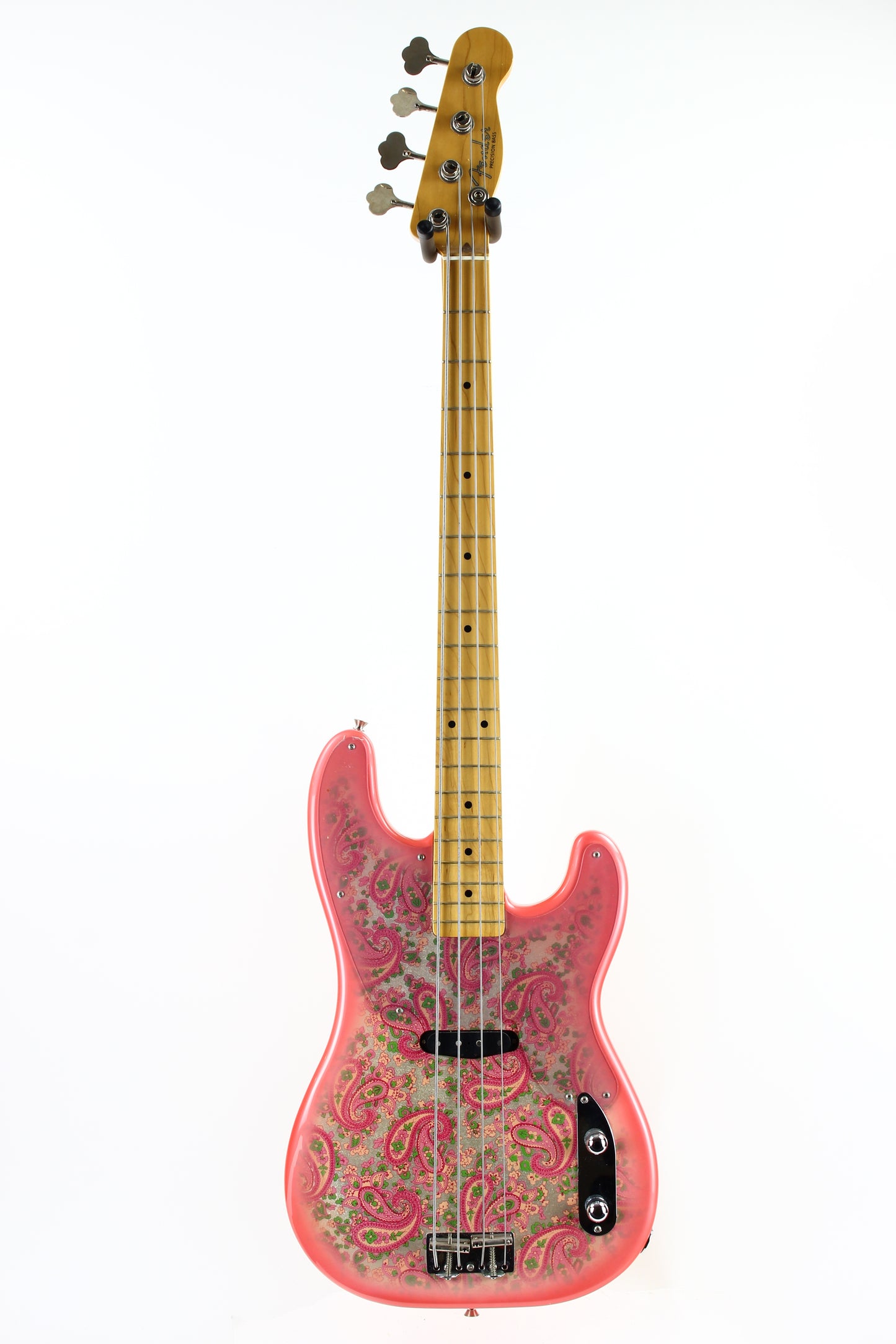 c. 2002 Fender Japan '54 Precision Bass Pink Paisley Red Telecaster OPB-54