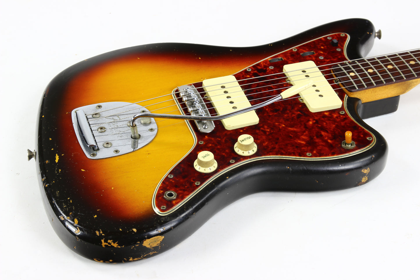 1961 Fender Jazzmaster Sunburst Vintage | 100% Original & Hard Case, Slab Board Neck, Offset Guitar