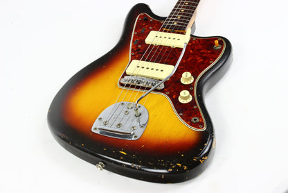 1961 Fender Jazzmaster Sunburst Vintage | 100% Original & Hard Case, Slab Board Neck, Offset Guitar