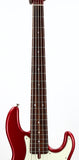 *SOLD*  Celinder of Denmark P Vintage 5 String Bass - Brazilian Rosewood Fingerboard, Matching Headstock Candy Apple Red, Amazing Precision Bass!