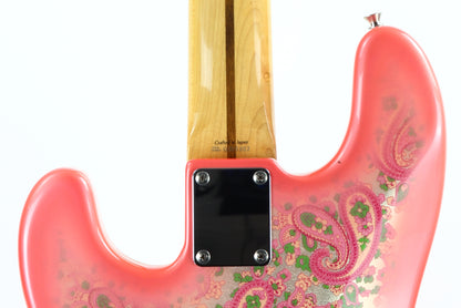 c. 2002 Fender Japan '54 Precision Bass Pink Paisley Red Telecaster OPB-54