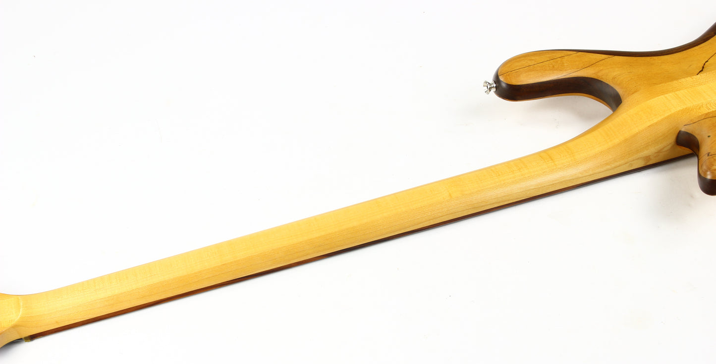 Spector USA NS-4 Bass SPALTED MAPLE | Neck-Through Fretless, Original Hard Case