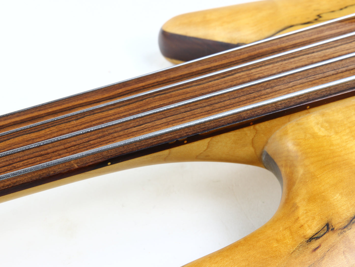 Spector USA NS-4 Bass SPALTED MAPLE | Neck-Through Fretless, Original Hard Case