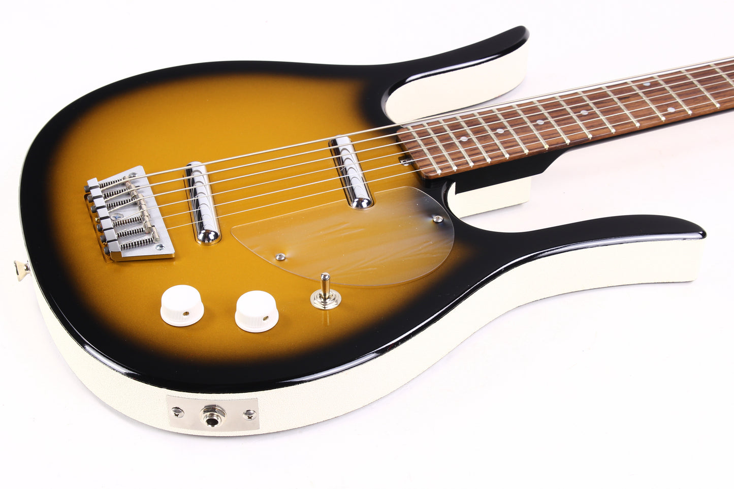 Jerry Jones USA Neptune Longhorn Baritone Bass Guitar VI 6-String Guitar | ONE OFF Gold Burst