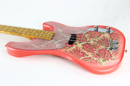 c. 2002 Fender Japan '54 Precision Bass Pink Paisley Red Telecaster OPB-54