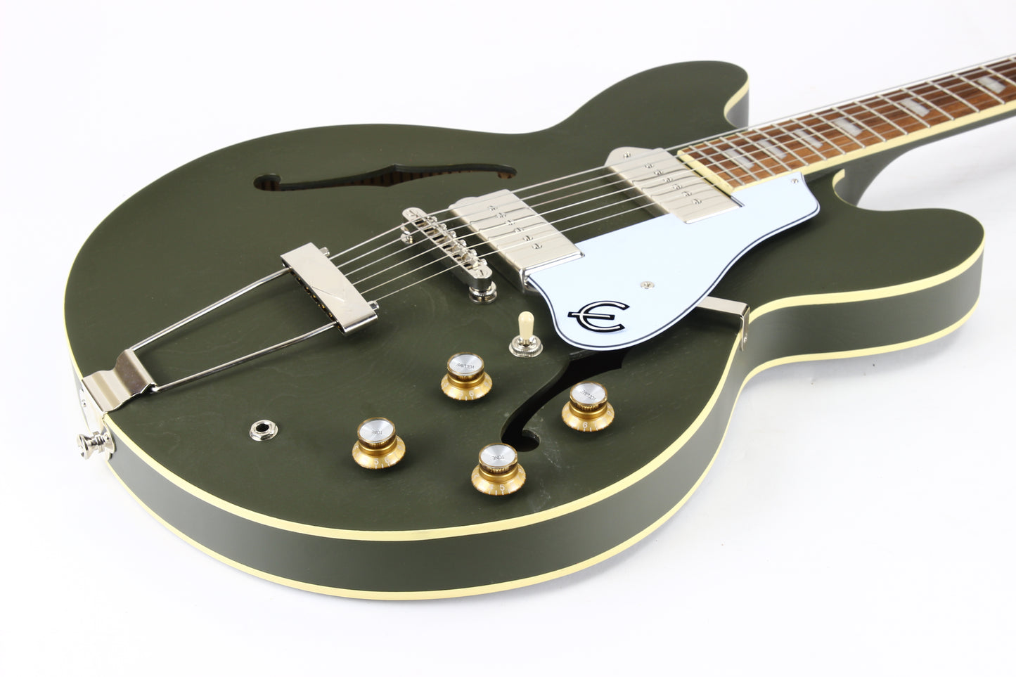 Epiphone Casino Worn Olive Drab Semi Hollow Electric Guitar