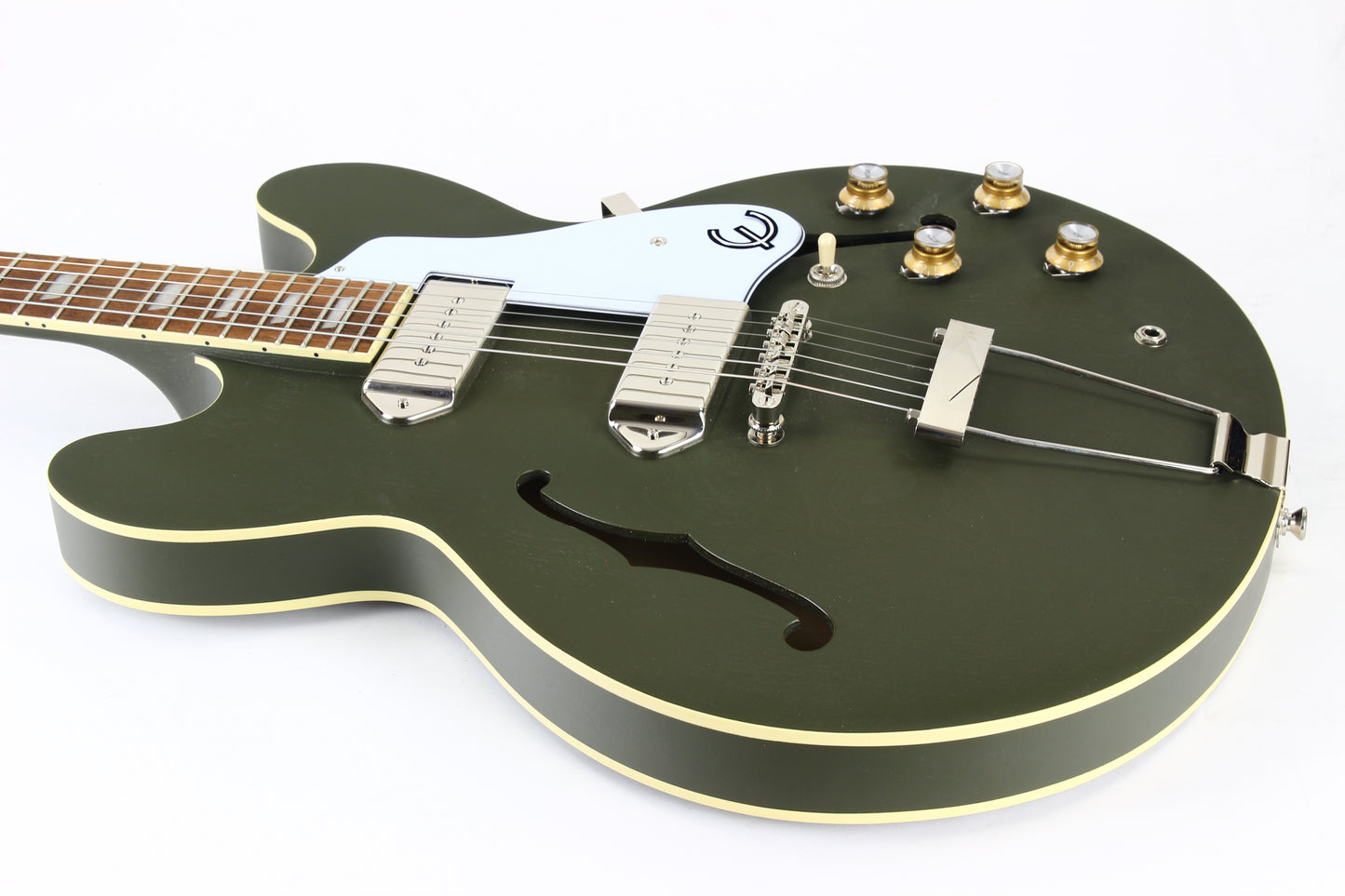 Epiphone Casino Worn Olive Drab Semi Hollow Electric Guitar