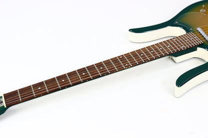 Jerry Jones USA Neptune Longhorn GUITARLIN 6-String Guitar | ONE OFF Green Burst 31 Frets