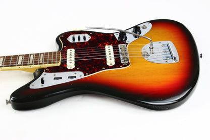 1972 Fender Jaguar Sunburst Vintage Guitar | 100% Original, Offset, Chunky Neck!