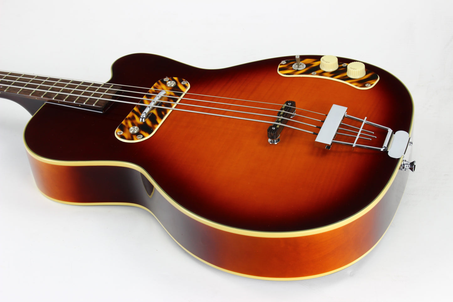 Kay by Roger Fritz K162v Electric Pro Bass Howlin Wolf 50s Reissue Vintage Cherry Sunburst